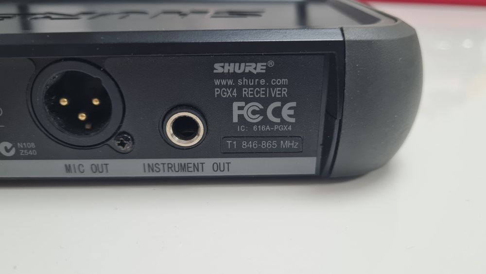 Shure SLX4 reciver instrument SLX1 Microfon wiriles Shure SM58