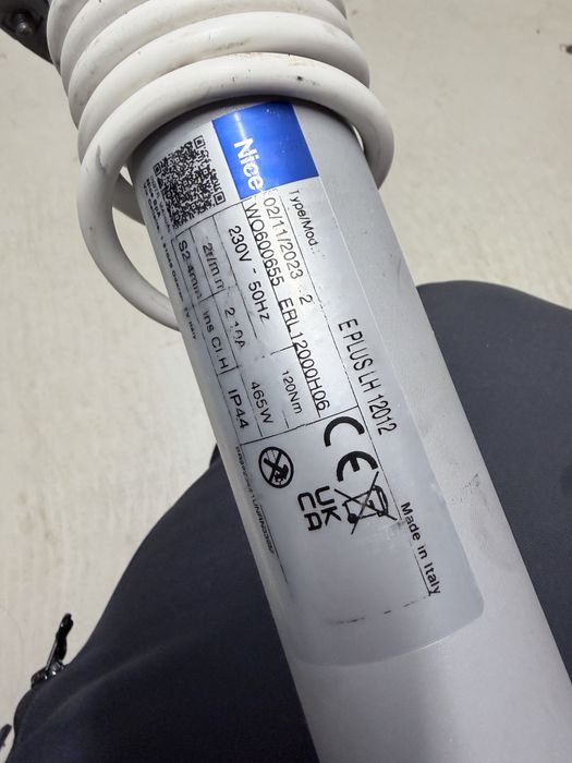 Motor tubular Nice ERL12000H06 120 Nm - rulouri, usa de garaj rulou