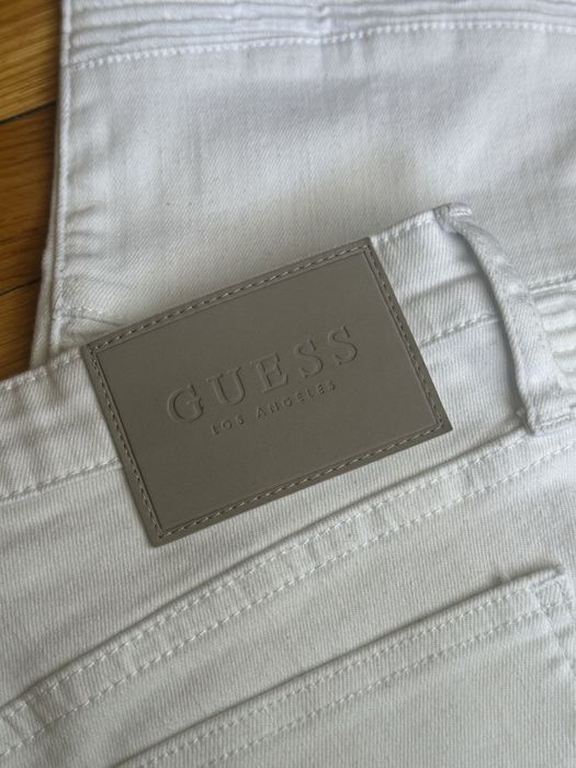 Blugi Guess Albi Skinny Moto - Noi, Originali