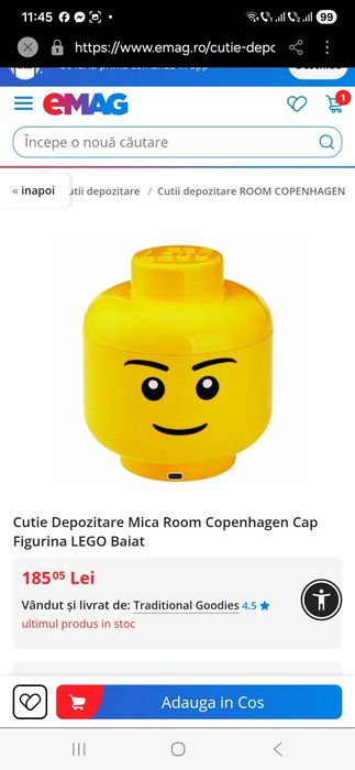Cutie depozitare Lego.
