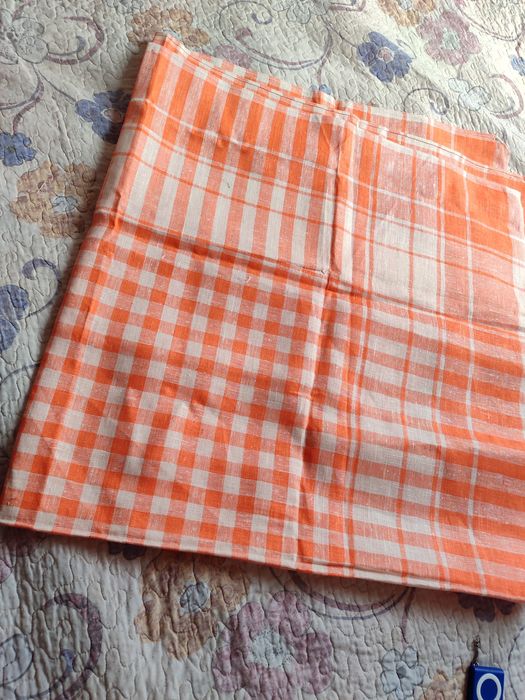 Простынь льняная советская