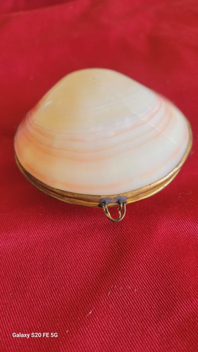 Декоративна винтидж кутия за бижута  от мида