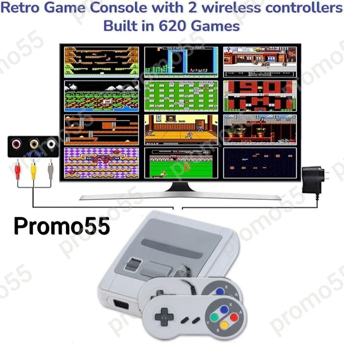 Телевизионна видео игра Nintendo 620 игри ТВ конзола Ретро Гейминг