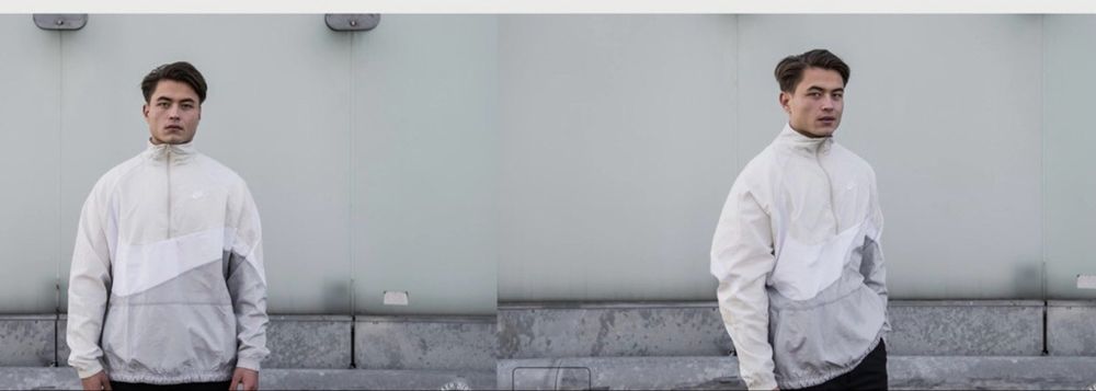 NIKE Oversize / мъжки анорак-суичър M/L