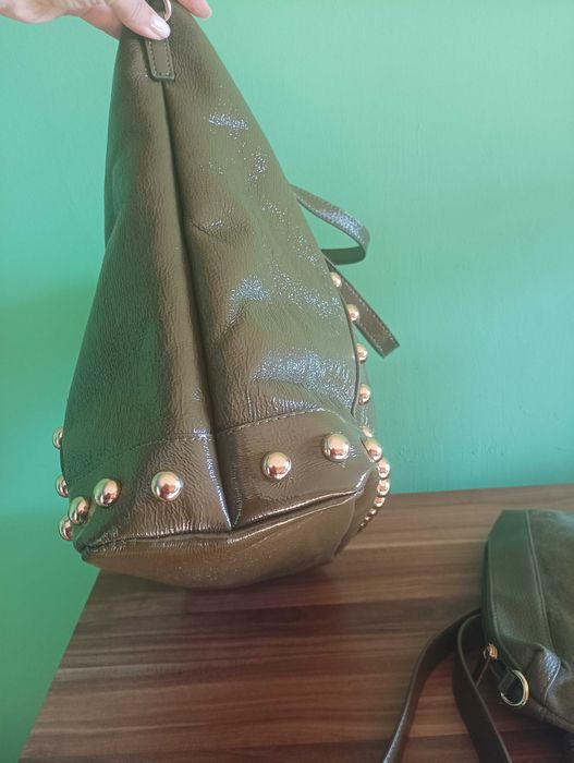 Нова бутикова чанта естествен лак