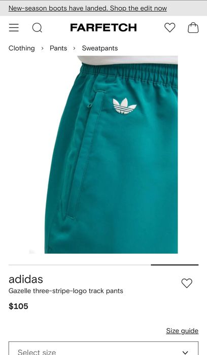 Мъжко долнище : Adidas Gazelle three stripe logo track pants