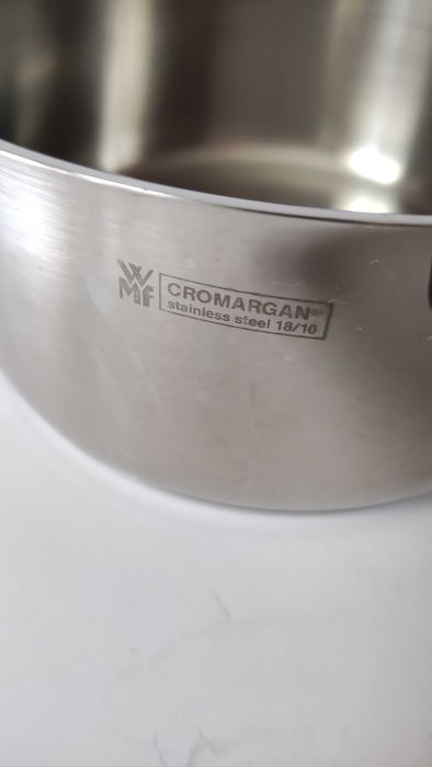 Немска касерола от неръждаема стомана с двойно дъно+индукция