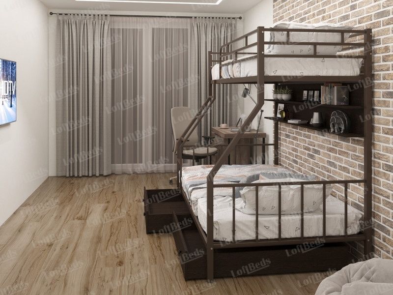 Детская Кровать Двухъярусная ВЕРОНА гарантия 10лет, Ikkiqavat