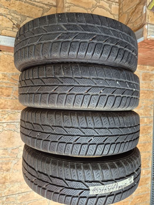Vând cauciucuri 155/65/14 M+S set complet imp Germania//Semperit//