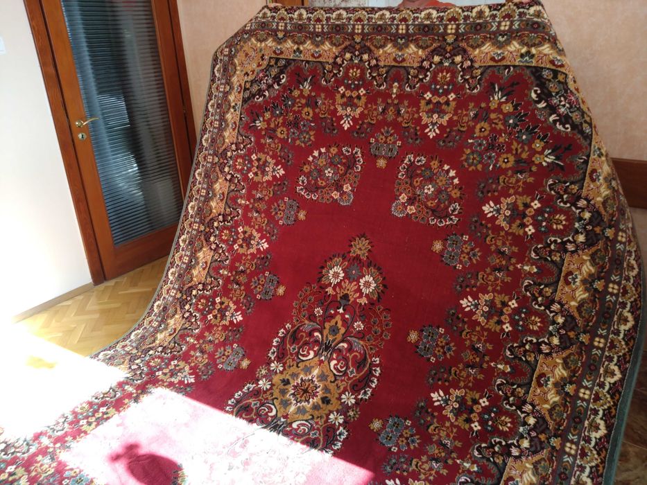 Нов вълнен персийския килим 345x220см