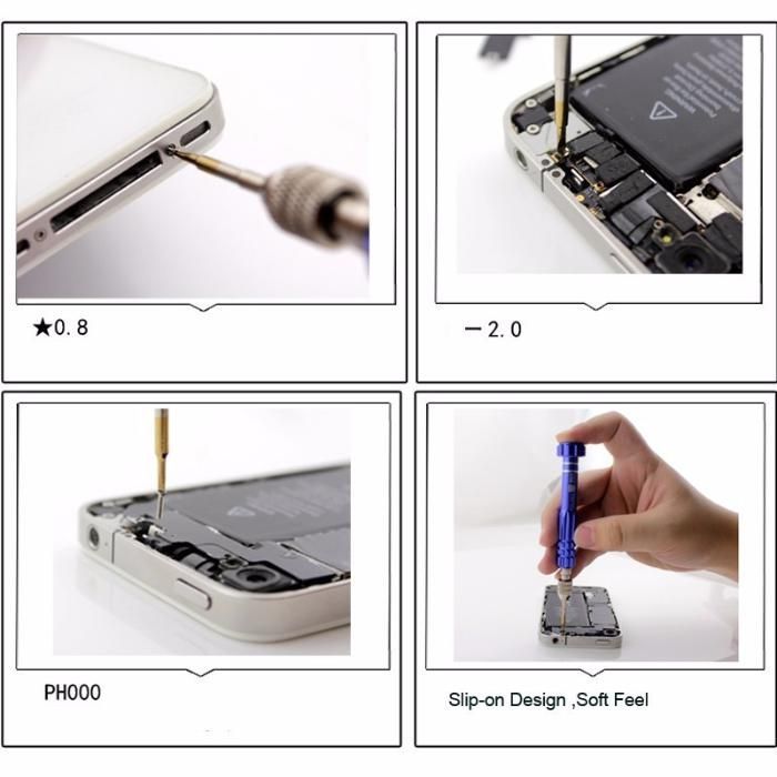 Kit 5 in 1 pentru reparatie telefoane iPhone, Samsung, etc.