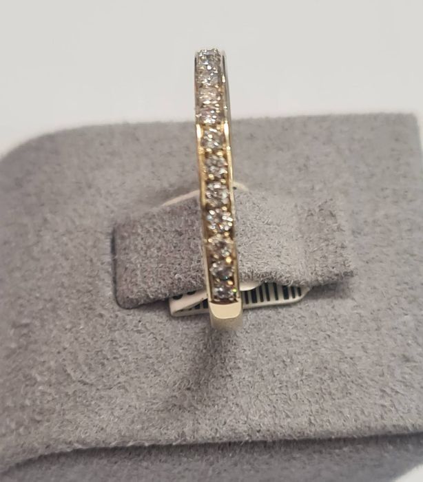 Inel din aur galben 14k, cu diamante naturale, IAU814