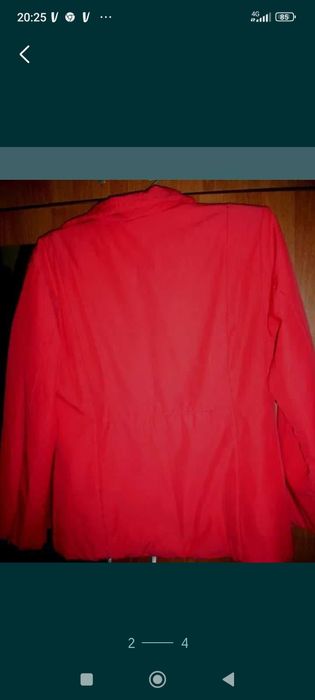 Geacă roșie damă măr L