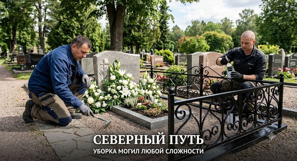 Уборка могил под ключ