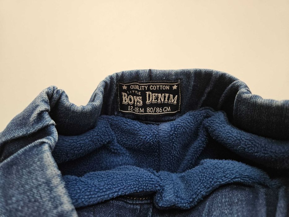 Подплатени дънки за бебе 80-86см /12-18м/