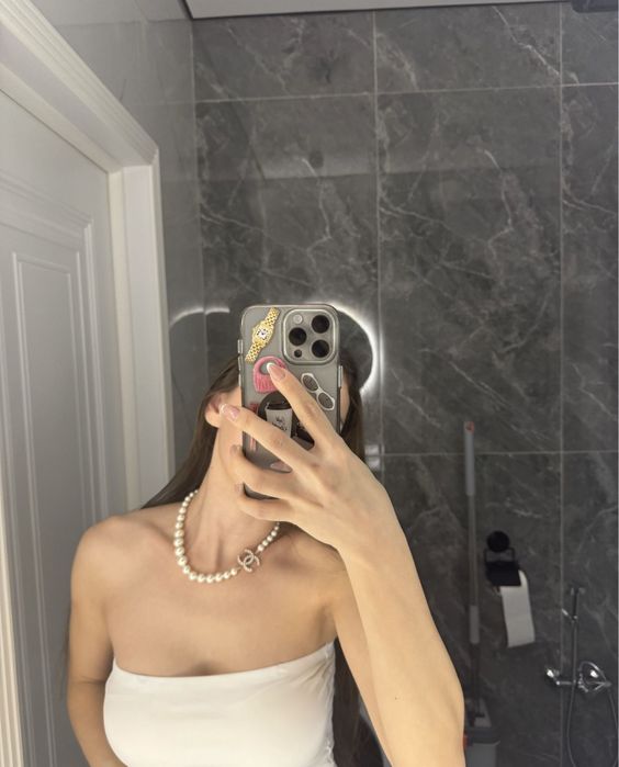 Колье Chanel жемчуг Shell pearl