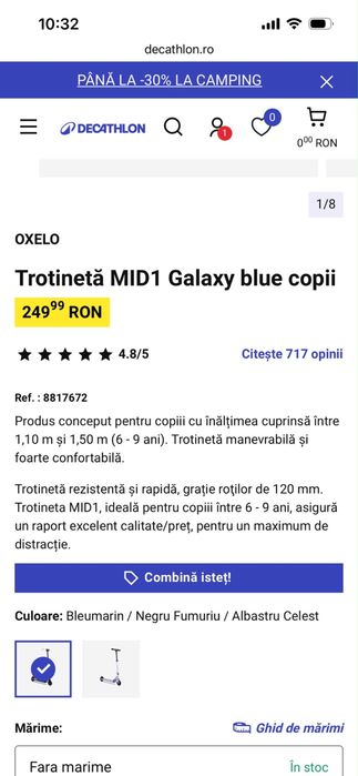 Trotineta Decathlon