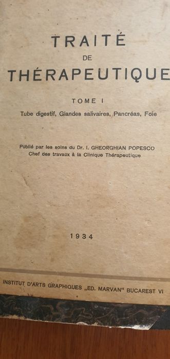 Tratat Terapeutic 1934 tubul digestiv  pancreas