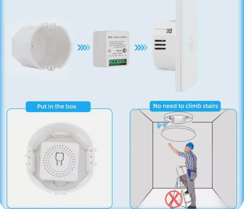 Умный дом 1 и 2 канальный, Wi Fi выключатель, tuya, smart life, яндекс