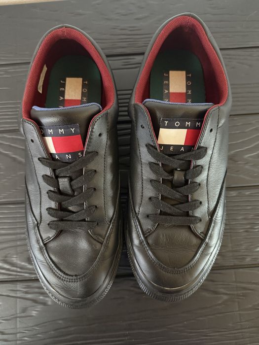 Adidasi Tommy Jeans Sneakers Skate Leather Vulc