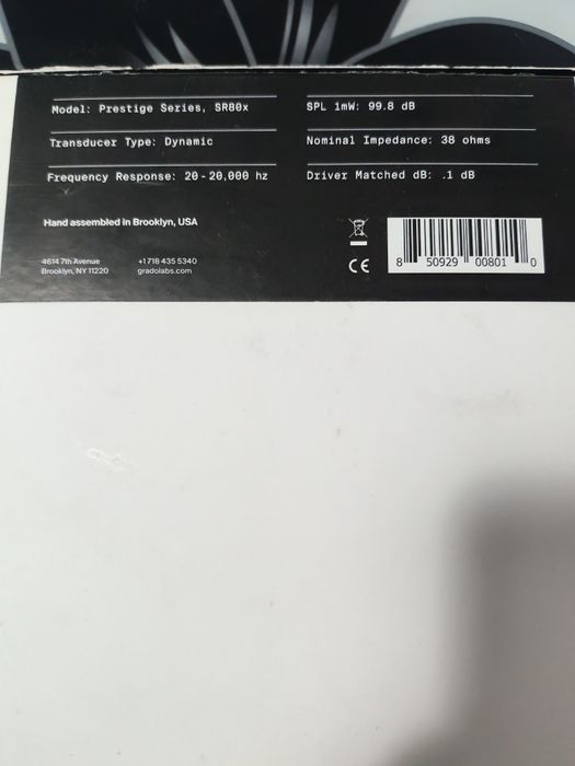 NOI!!! Vând căști GRADO Prestige Series SR80x  NOI!!!