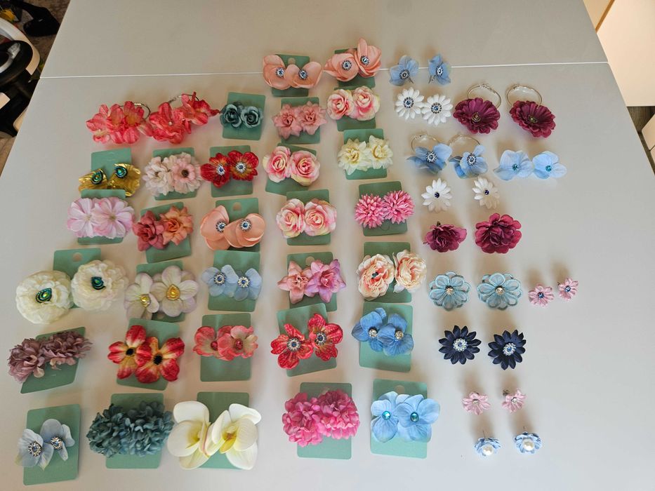 ПРОМОЦИЯ ! Уникални ръчно изработени обеци с цветя