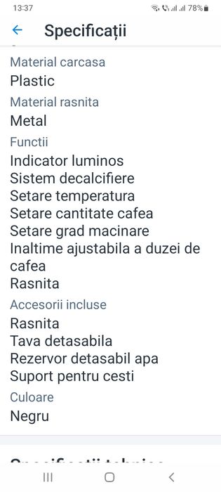 Espressor automat Krups Picto Arabica EA811010,negru