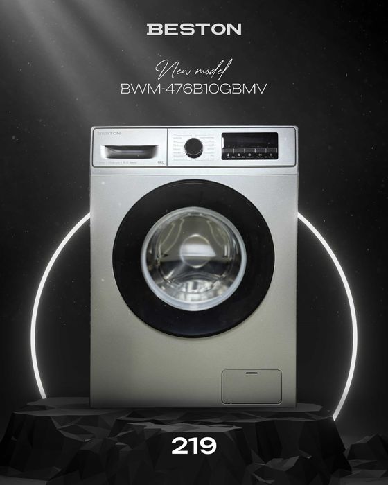 Стиральная машина Beston 6kg/bldc invertor/par steam/доставка
