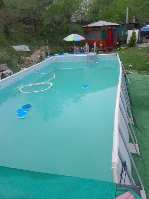 Продам бассейн бу 7*3 каркасный