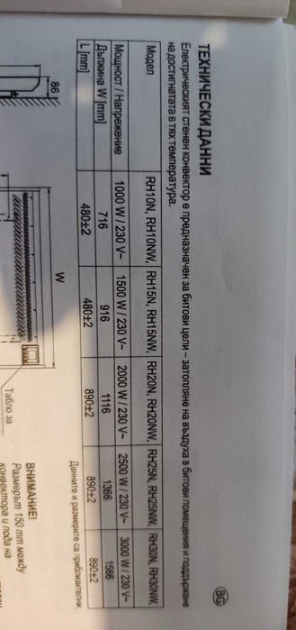 Електрически стенни/ подови конвектори Eldom
