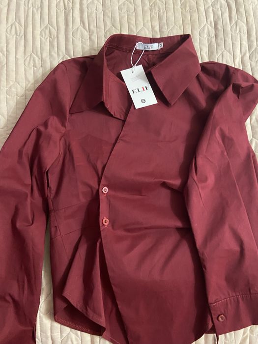 Рубашка бардовый