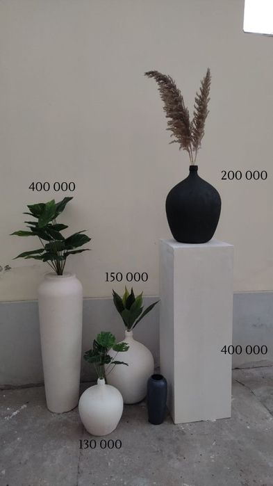 Продаётся гипсовые бутыли и вазы для декора