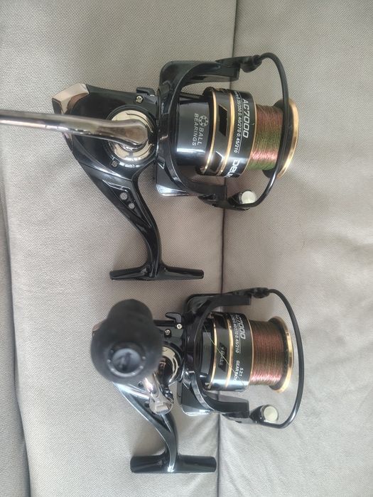 Set 2 mulinete pescuit cu tambur de 7000