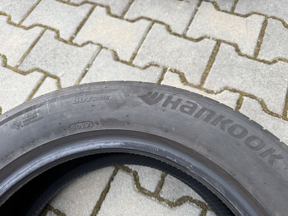 2бр. Летни Гуми С Борд 215/55R/16 -HANKOOK- DOT:5022- 5.6мм. *50€ за 2бр.*