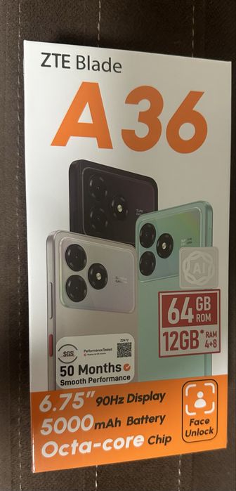 Продам смартфон ZTE A36