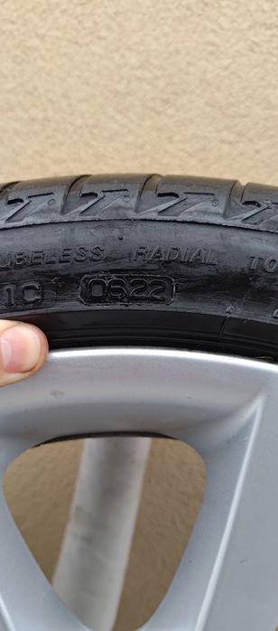 Set roti BMW 5x120 R18 cu anvelope de vara