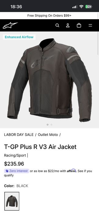 Мото яке Alpinestar T-GP Plus-R V3 Air Jacket