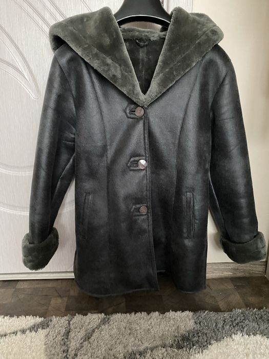 Топло ПАЛТО еко кожа