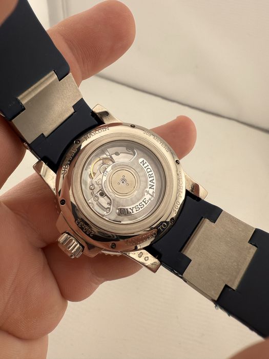 Ulysse Nardin Marine Diver Aur Alb 18k Editie Limitata