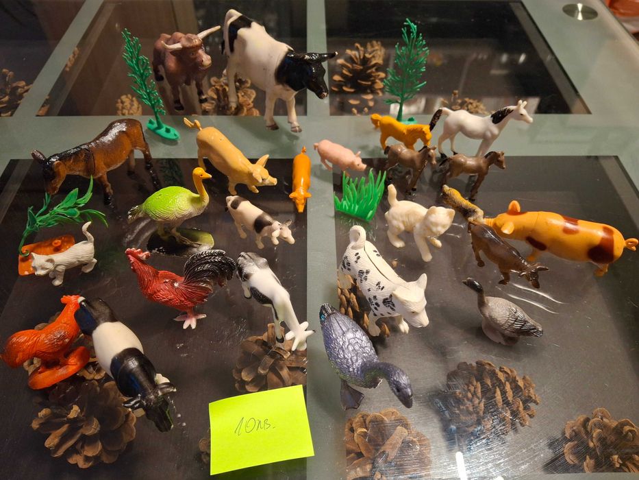 Детски играчки динозаври, животни и риби