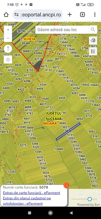 De vânzare teren extravilan în Liteni-Moara