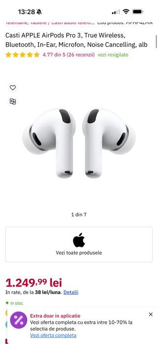 vand casti AirPods Pro 3