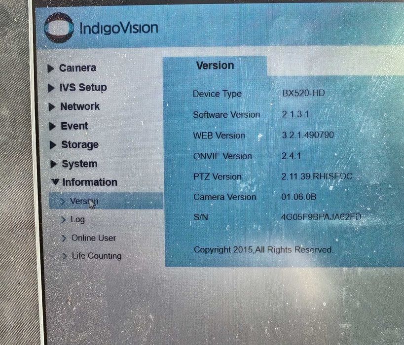 IndigoVision PTZ IP Camera BX520-HD-EVR-30x-IR by Dahua