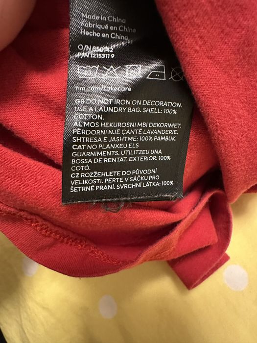 Bluza trening si tricou H&M, Spiderman, paiete reversibile, 110/116 cm