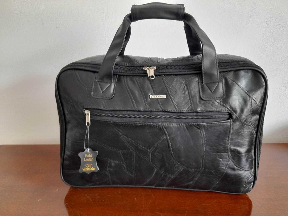 Geanta documente/laptop„UCB”  si geanta mica din piele