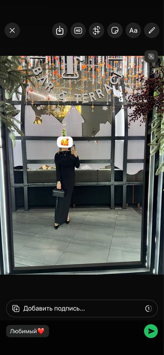 Вечернее платье черное