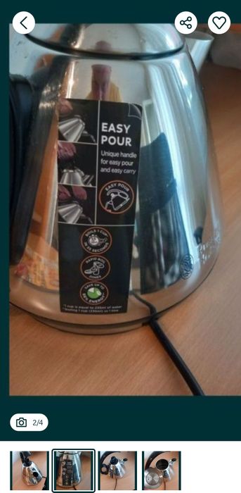 Fierbator Russell Hobbs Legacy 21280-70, 2400 W, 1.7 l, Negru/inox