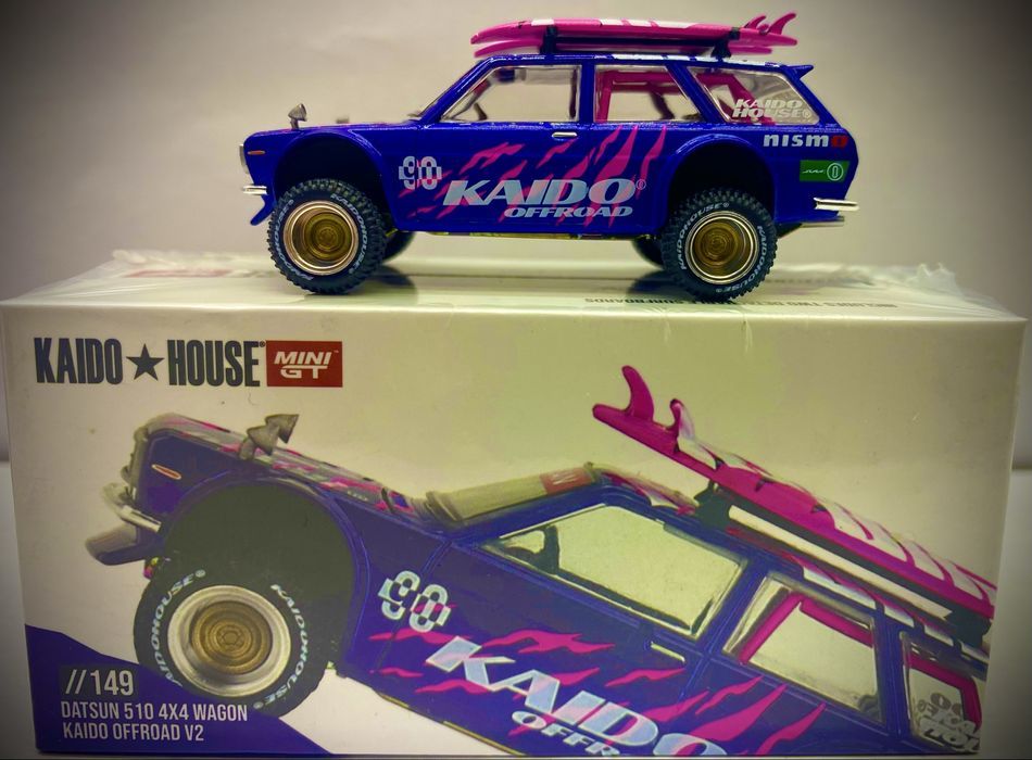 KAIDO HOUSE DATSUN 510 4x4 Wagon machetă auto scara 1:64 Offroad v2