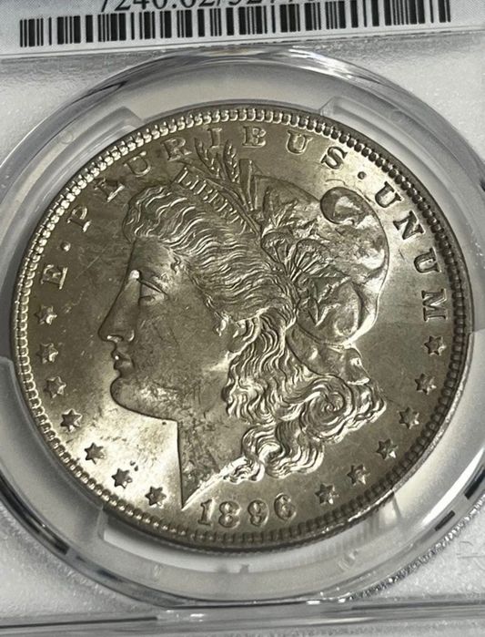 Морган доллар 1896 год серебро