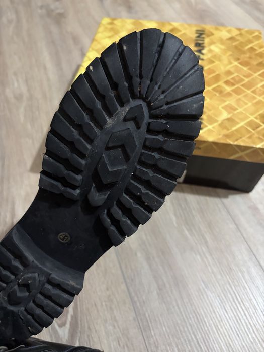 Дамски черни боти естествена кожа размер 41